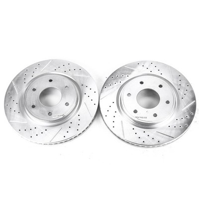JBR1194XPR Powerstop 2-Wheel Set Brake Discs Front for INFINITI QX56 Armada