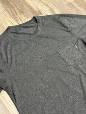 Vuori Men  s Strato Tech Performance Pocket Shirt Dreamknit Heather Gray Sz Small