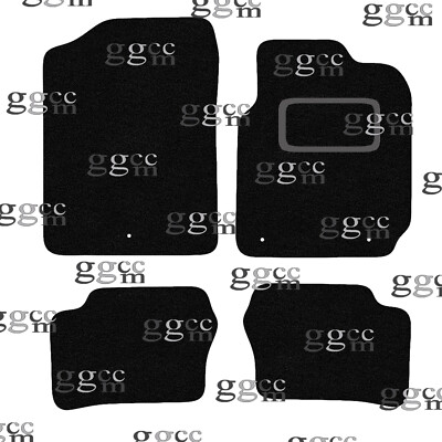 FITS KIAA PICANTO 2017 & ONWARDS TAILORED BLACK CARPET CAR FLOOR MATS. (3 CLPS)