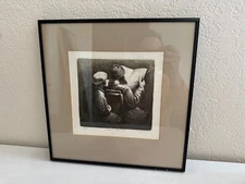 Etching Print Signed Farquharson Titled Subway Sketch #2 Numbered 4/100