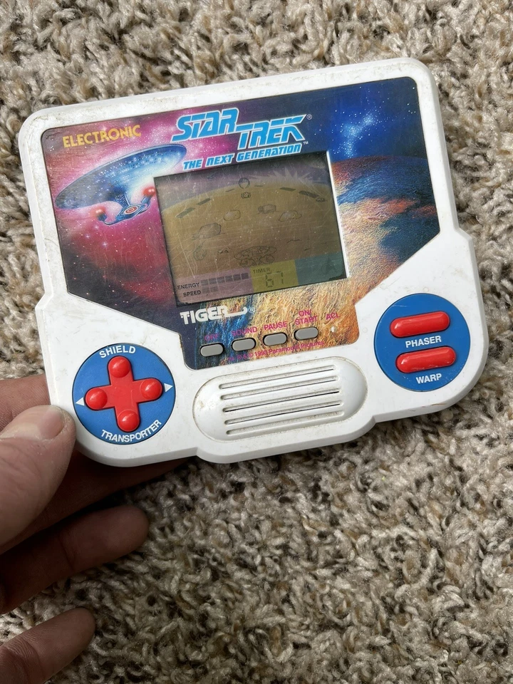 1988 Tiger Electronics Star Trek The Next Generation Hand Held Game Vintage - Image 2 of 2