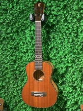 Kamehameha Ukulele KT-19 Tenor Solid Top Mahogany Gloss W/ electric pickup