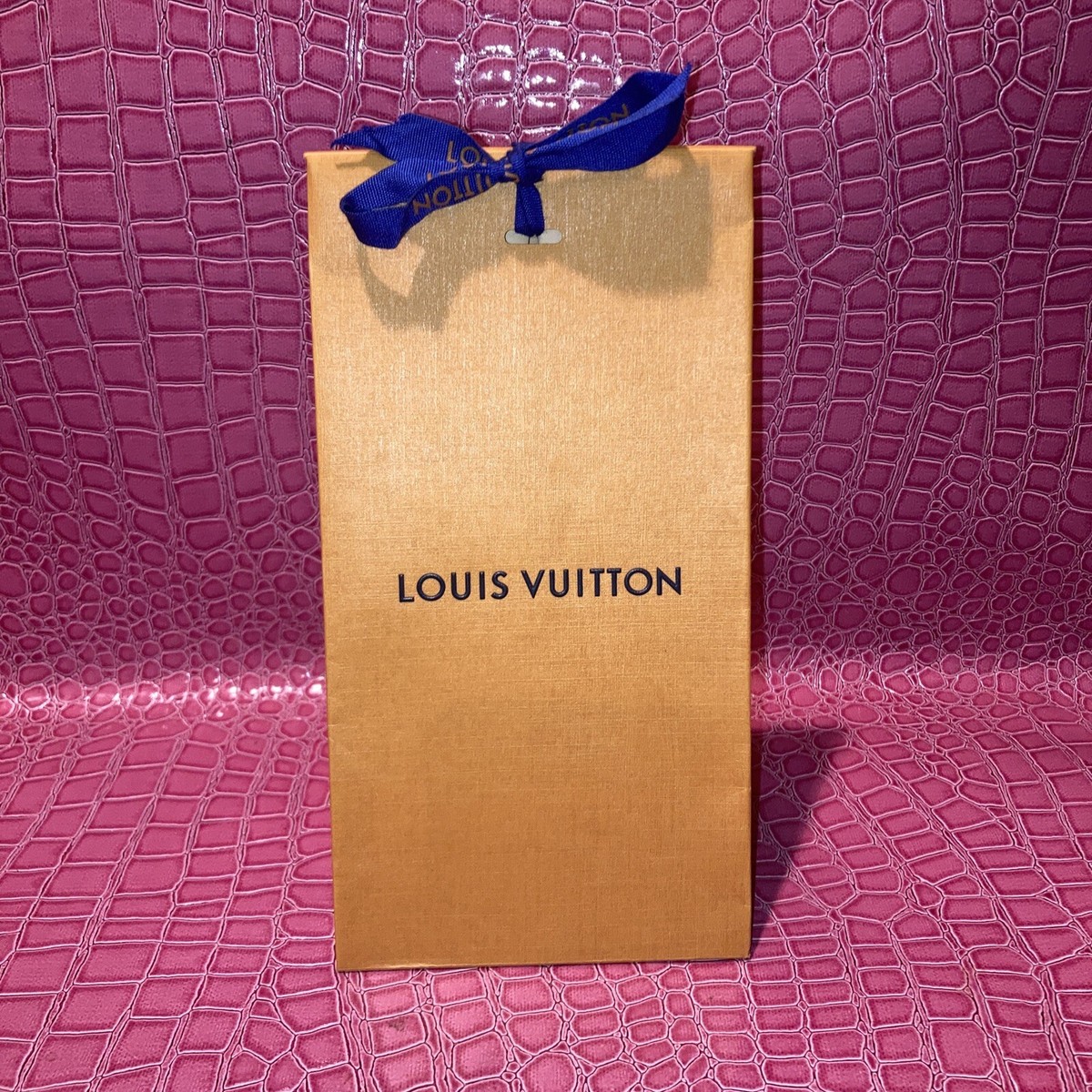 LOUIS VUITTON Sack Style Paper Bag Small with Ribbon 8.5”hX4 LOUIS VUITTON Sack Style Paper Bag Small with Ribbon 8.5”hX4