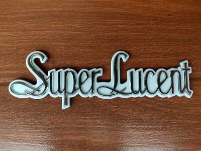 Super Lucent Gold/Wh EMBLEM  BADGE FOR TOYOTA CRESTA 1988-92 USED GENUINE  1 PC.