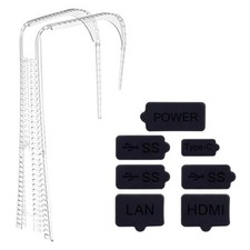 Durable Shockproof Skin Game Console Simple Dustproof Plug Set for PlayStation 5