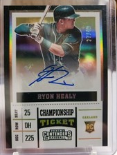 2017 Panini Chronicles Contenders Championship Ticket Ryon Healy Rookie RC #/49