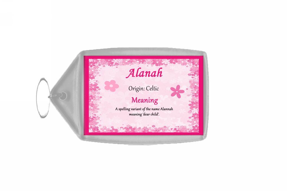 Alanah Personalised Name Meaning Keyring Time Limited price sale