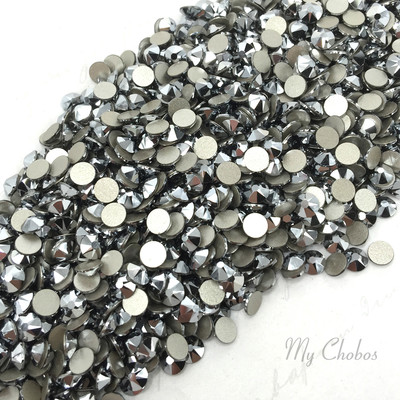 Crystal Light Chrome (001 LTCH) Swarovski 2058 Flatbacks Rhinestones 2.6mm ss9