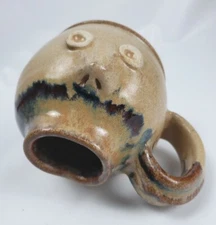 Jack Pott Ugly Faced Potbelly Mug Pottery Hand Made Signed Folk Art
