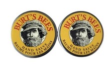 2x Burt's Bees Hand Salve .30 oz Travel Size Tin Set Lot NEW Beekeepers Friend