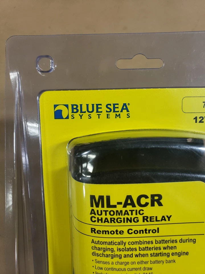 BLUE SEA SYSTEMS 7620 ML-ACR RELÉ DE CARGA AUTOMÁTICO - 12V DC 500A Foto 2 de 4