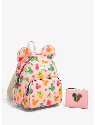 Loungefly Disney Mickey Mouse Fruit Mini Backpack Loungefly Disney MICKEY MOUSE SPRING FRUIT MINI BACKPACK Bag  main image 2