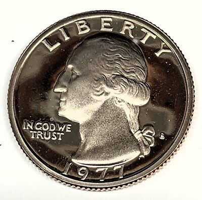 # C2332    WASHINGTON   QUARTER  COIN,  1977-S   PROOF