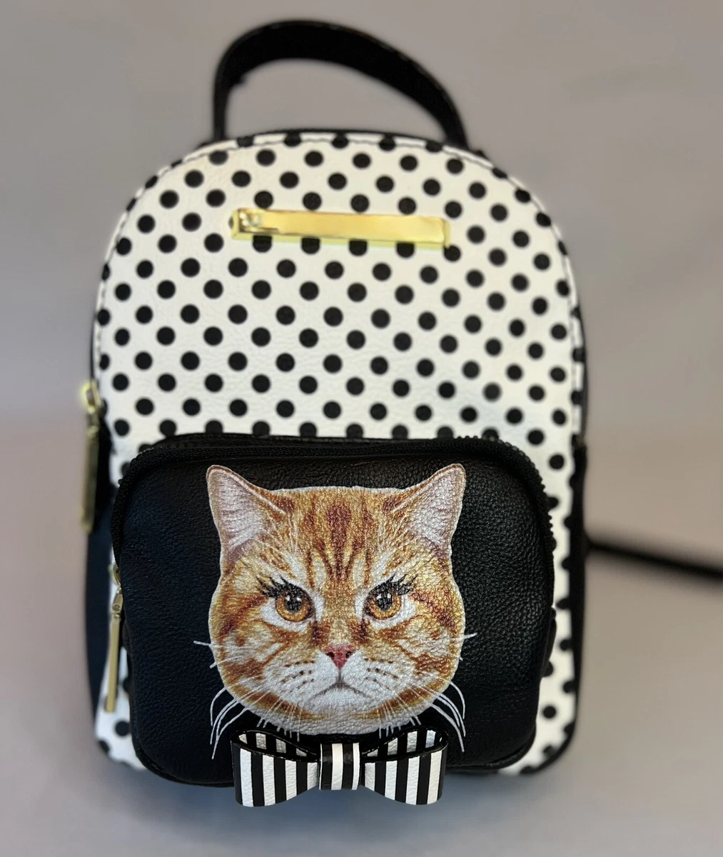 Cat top backpack purse