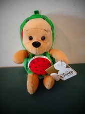 DISNEY WINNIE THE POOH AS WATERMELON DRESS UP COSTUME MINI BEAN BAG PLUSH NOS