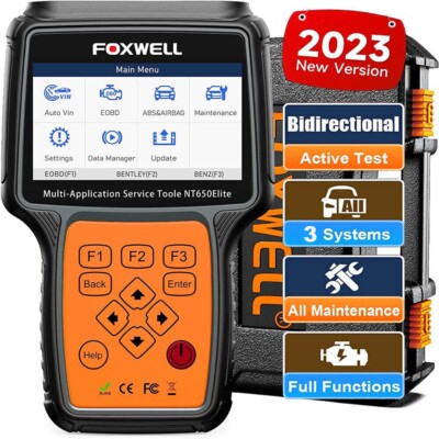 Foxwell NT650 Auto OBD2 Scanner Diagnosegerät Bidirectional EPB TPMS DPF Reset