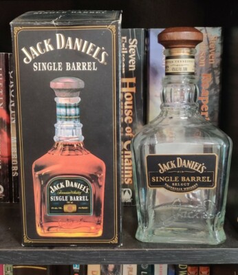 2009 Jack Daniels Single Barrel Select Bottle (Empty) With Box & Hangtag 