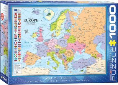 Europakarte 1000 Teile Puzzle von Eurographics 680 mm x 490 mm