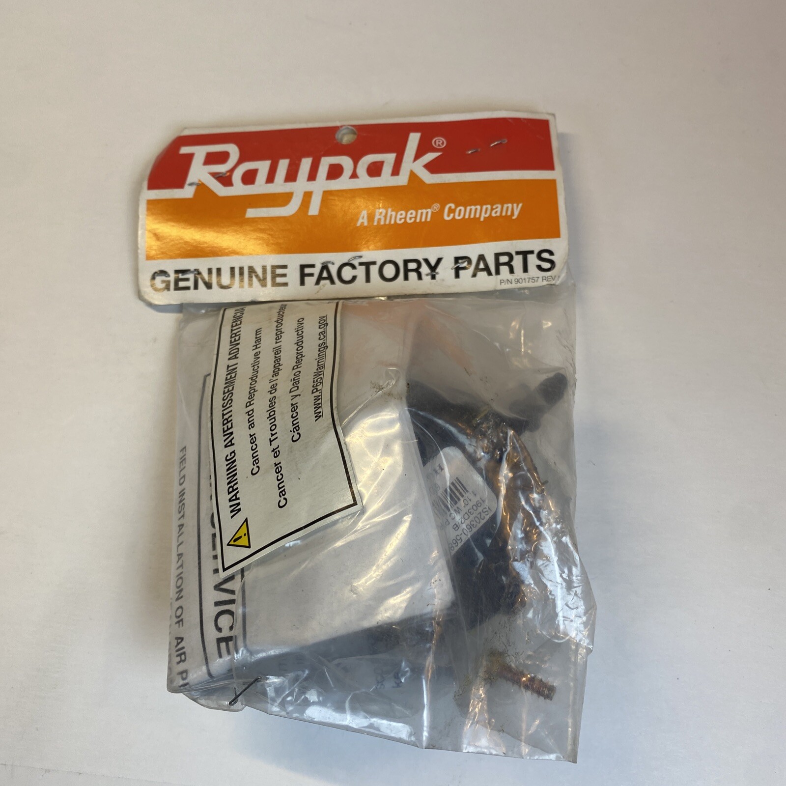 RAYPAK 008171F / 008171F Kit-Air Pressure Switch *Read*.