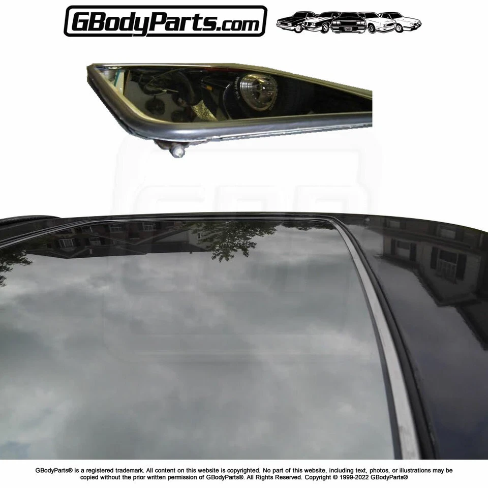 78-88 GM w/FACTORY Astro Sun Moon Roof Weatherstrip GLASS & PAN Seals GM20062590 — 第 2/2 张图片