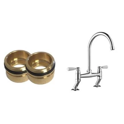 HOWDENS LAMONA VICTORIA BRIDGE Howdens Lamona Victoria Brücke Wasserhahn Ersatz Messing Buchsen Ersatzteile Set