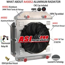 4-Row Radiator Shroud Fan Relay for 1949-53 Ford Cars Flathead Configuration V8