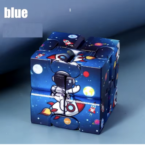 UK Stock Sensory Infinity Cube Fidget Giocattolo Per Stress Autismo - Foto 6