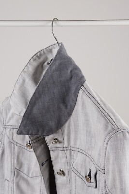 Vivienne Westwood Anglomania Light Gray Denim Jean Jacket IT42