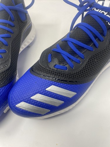 New Adidas Men's Icon V Bounce Metal Baseball Cleats Sz 12 G28253 Blue & Black . - Picture 7 of 13