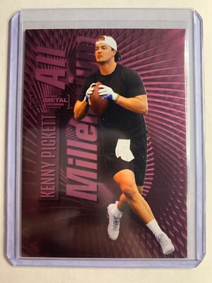 2023 SkyBox Metal Universe Champions #104 Kenny Pickett Rookie Pink FX #/75