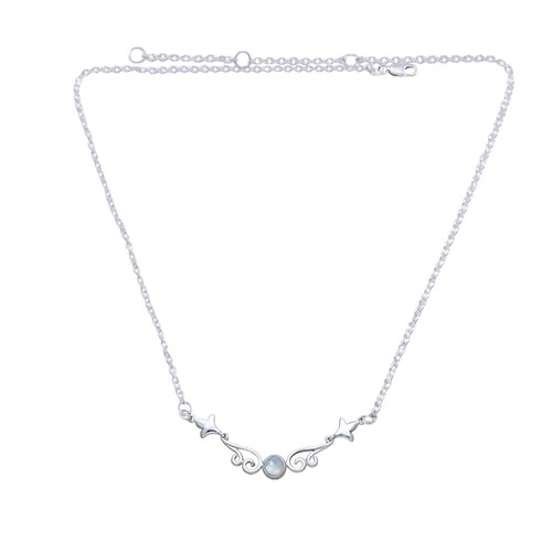 Luna Collar 925 Plata de Ley Elección Piedra Preciosa Fino Elegante Joyería - Imagen 16 de 18