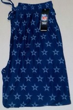DALLAS COWBOYS MENS SLEEP LOUNGE PAJAMA PANTS M L XL 2X POLYBLEND NWT LOGOS BLUE