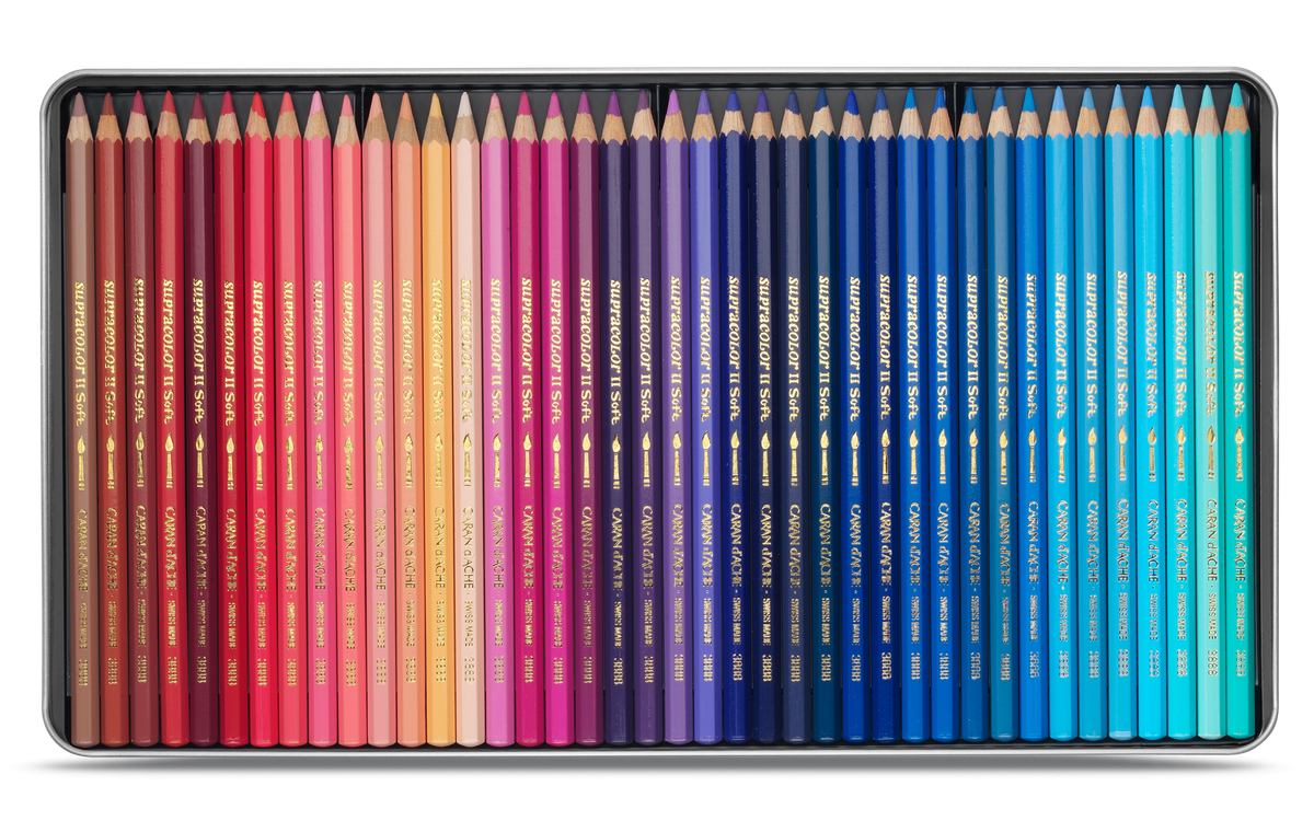 Caran d'Ache Supracolor Soft Aquarelle 120 Assorted Colours Pencil