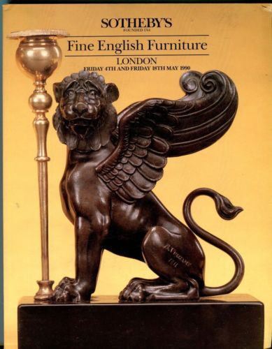 Sotheby's Auction Catalog May 18th 1990 - Fine English Furniture