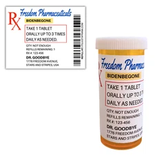 Prank Pill Capsule Gag Gift Joke for Patriotic Republican Men Gifts