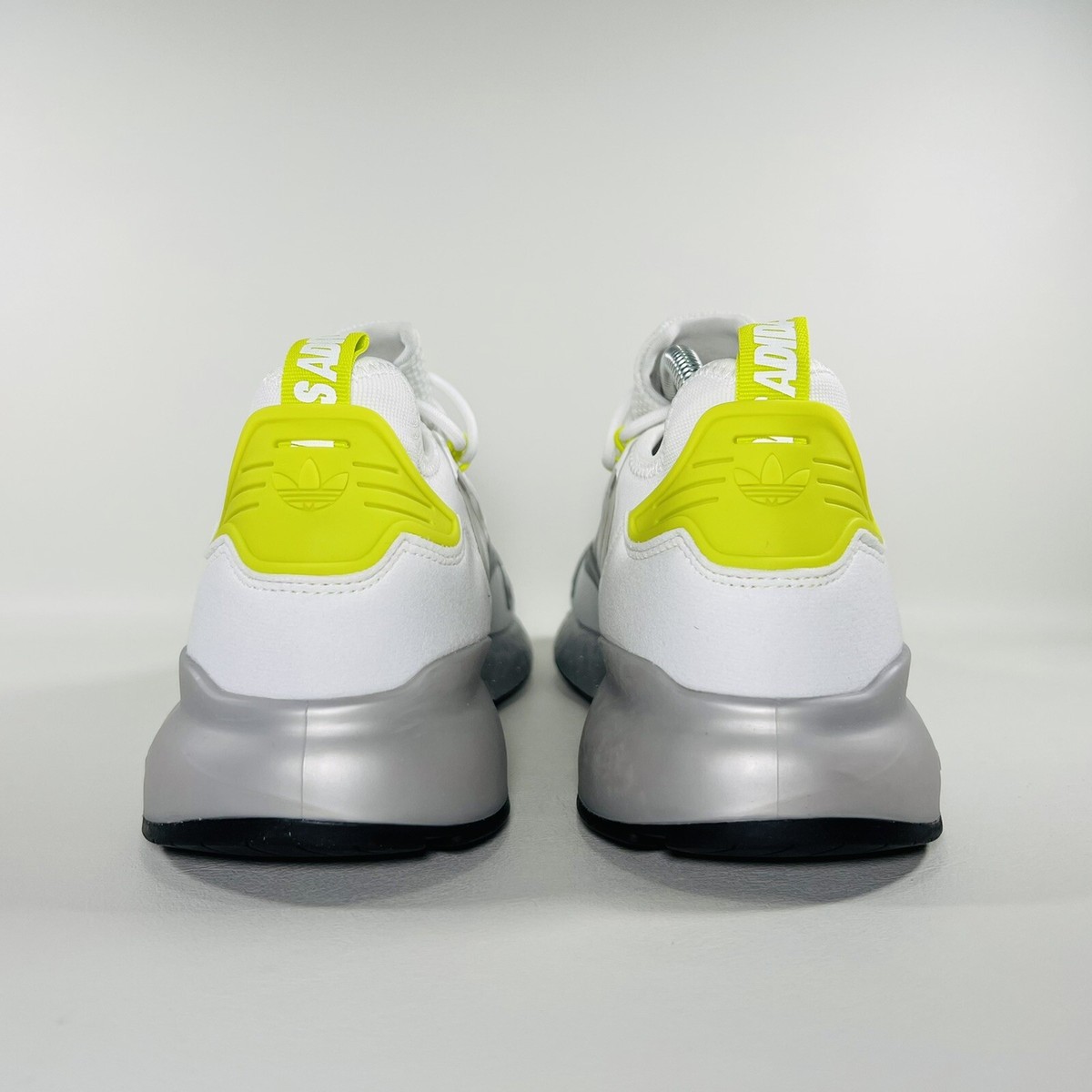 スニーカーヘッズ Adidas ZX 2K Boost Men's Shoe Size 9.5 White Yellow Athletic