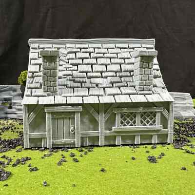 Wargaming Tischplatte Ziegel Kaminhaus: 3D gedruckt