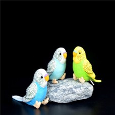 PLUSH CUDDLY CRITTERS GREEN OR BLUE BUDGERIGAR SOFT TOY BUDGIE GIFT 2 COLORS