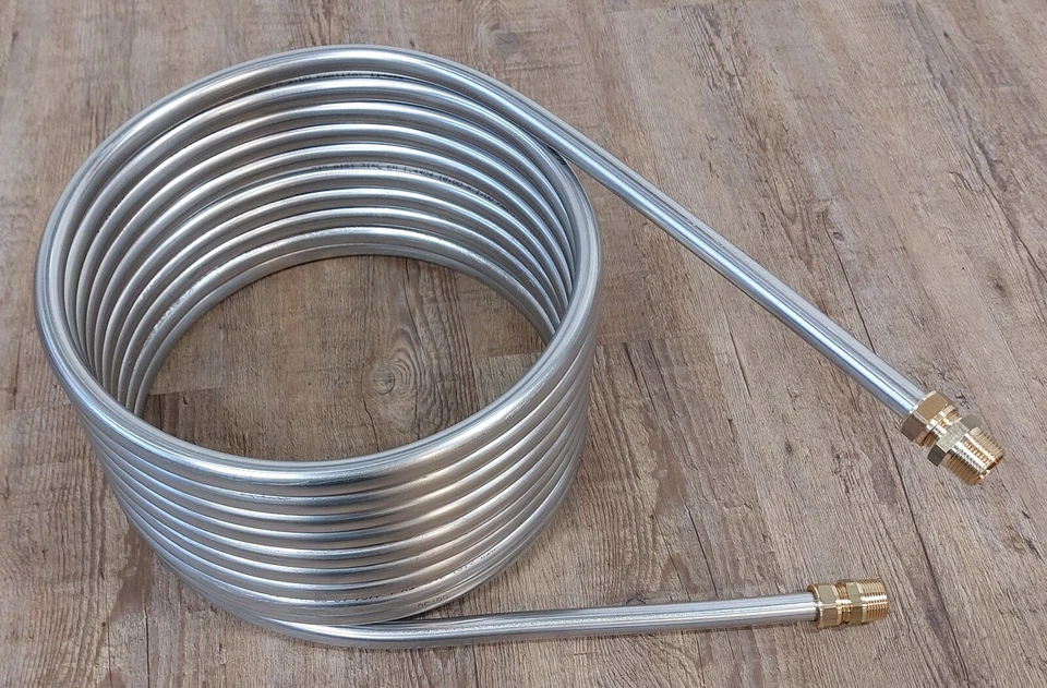 New conveyor spiral stainless steel 18x1mm 10m outer diameter 31cm pool heater with 1/2' - Image 3 of 4