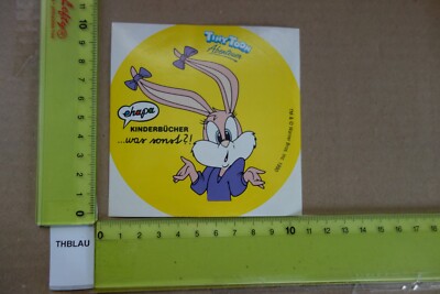 Alter Aufkleber Comic Bühne Film Video Buch MC WARNER BROS. 1990 Tiny Toon EHAPA