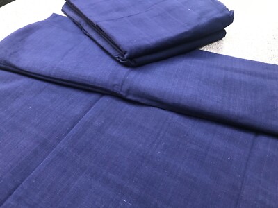 100% Baumwolle marine 250cm x 150cm Stoff NHS Peelings, Stirnbänder, Leinenoptik