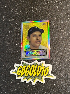 2002 Topps Chrome - 1952 Reprints #52R-15 Gene Woodling Refractor
