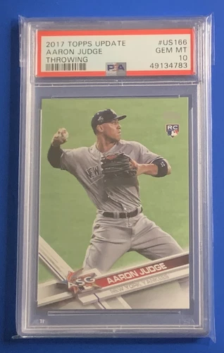 2017 Topps Update #US166 Aaron Judge Throwing RC Rookie PSA 10 GEM MINT