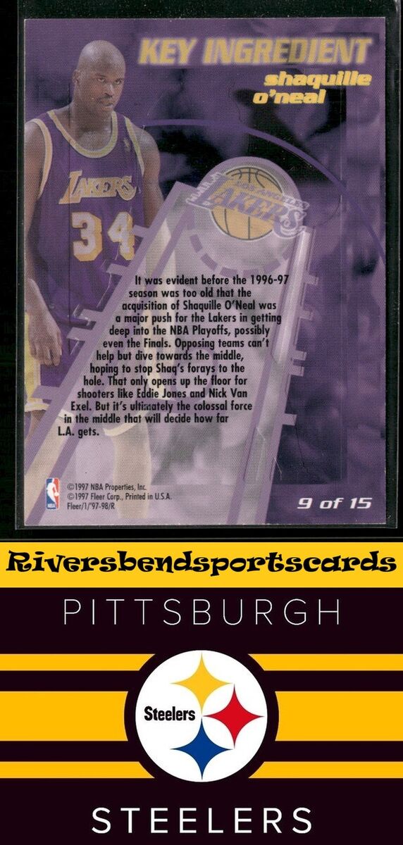 1997-98 Fleer - Key Ingredient Shaquille O'Neal #9 for sale 1997-98 Fleer - Key Ingredient Shaquille O'Neal #9 for sale