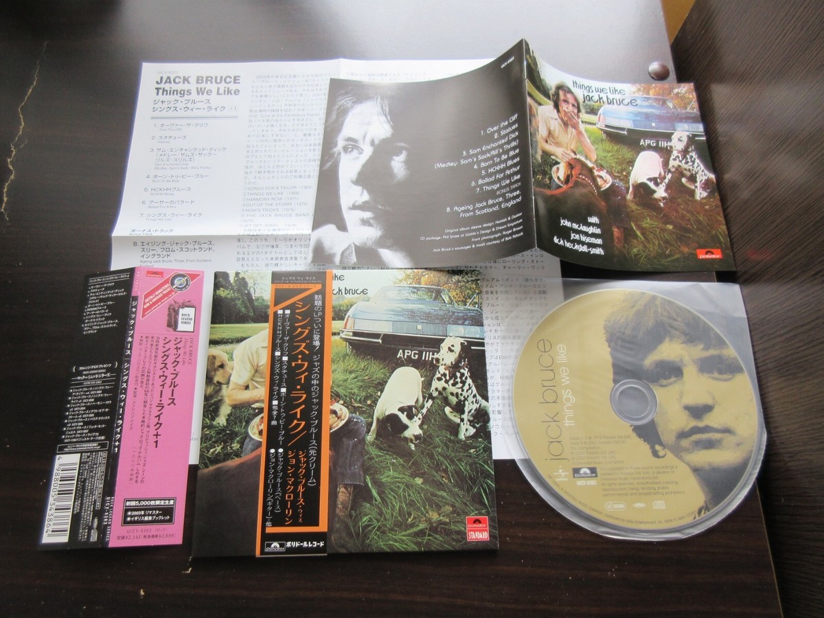 Jack Bruce Things We Like Japan Mini LP CD w Promo OBI UICY9303