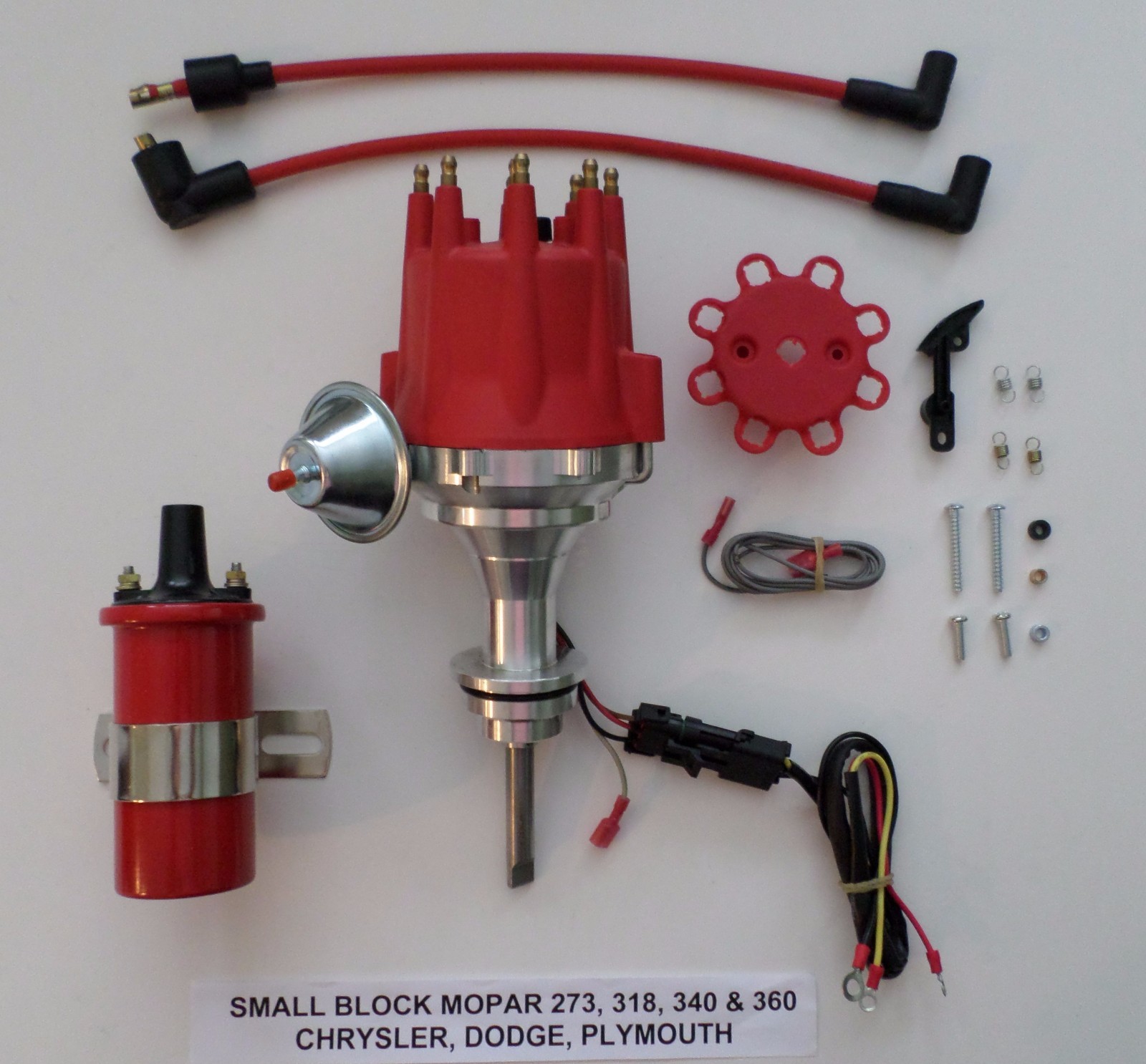 MOPAR Small Block 273 318 340 360 Red SMALL CAP HEI Distributor