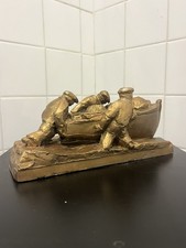 Sculpture Terre Cuite D’après Francois Meheut Bretagne Pêcheurs