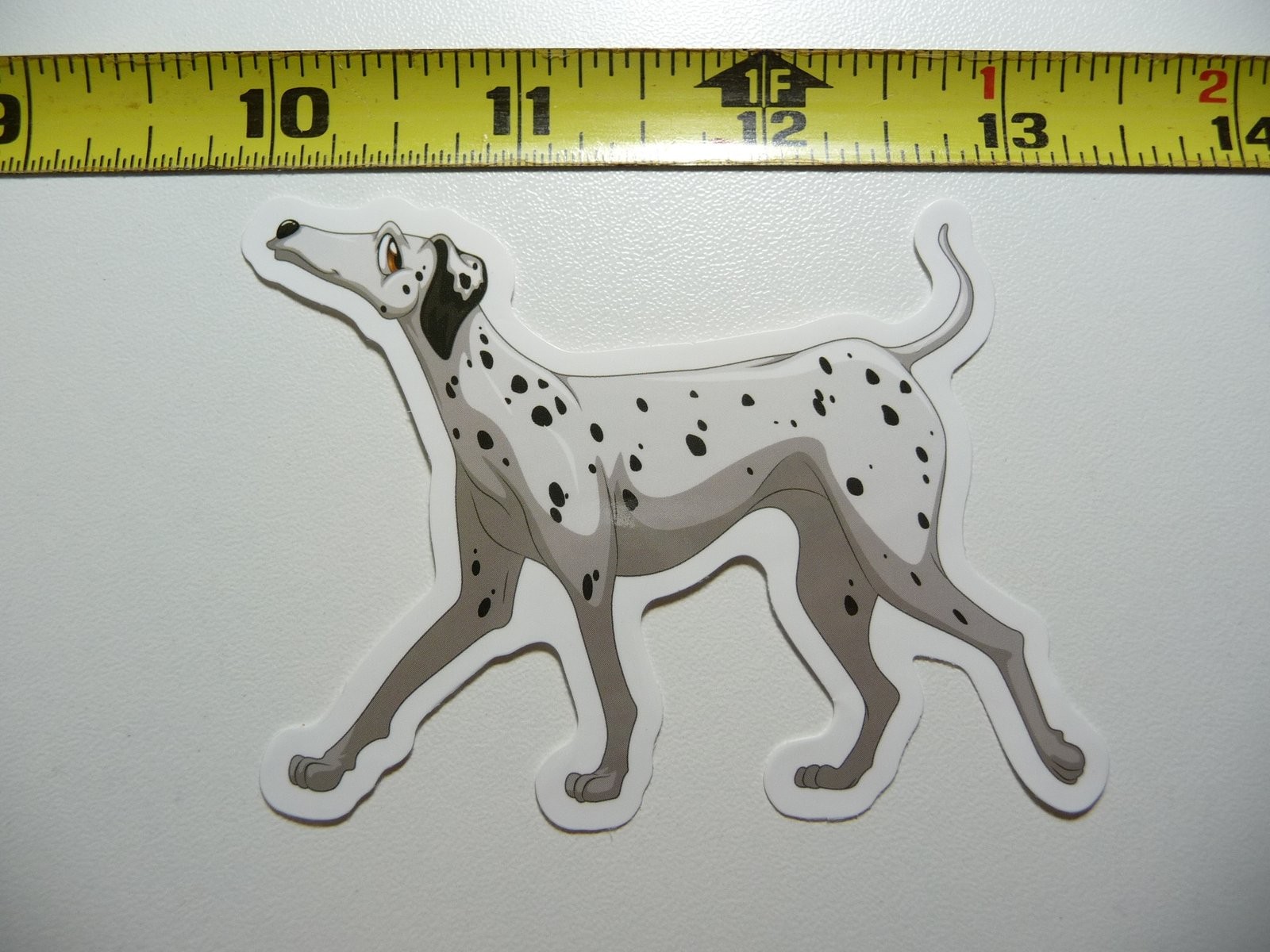 Walking Dalmatian Dog Breed Decal Sticker for Laptop