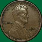1909 Lincoln Wheat Cent Choice Extremely Fine XF+ Coin #45333