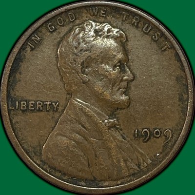 1909 Lincoln Wheat Cent Choice Extremely Fine XF+ Coin #45333